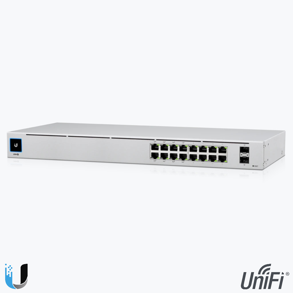 Product: USW-16-POE-EU - Ubiquiti UniFi Switch 16 POE - GEN2. Verkocht door Keysoft-Solutions - Hoofdafbeelding