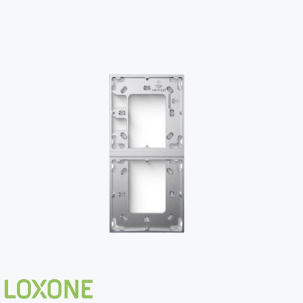 Product: 100489 - Loxone Montageframe Dubbel Zilver. Verkocht door Keysoft-Solutions - Hoofdafbeelding