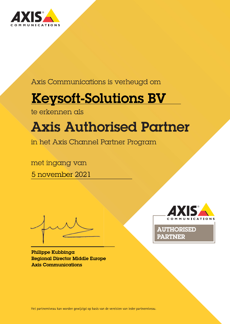 Keysoft-Solutions BV Axis Authorised Partner