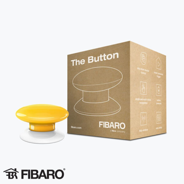 Product: FIB-FGPB-101-4-ZW5 - FIBARO The Button Geel. Verkocht door Keysoft-Solutions - Hoofdafbeelding