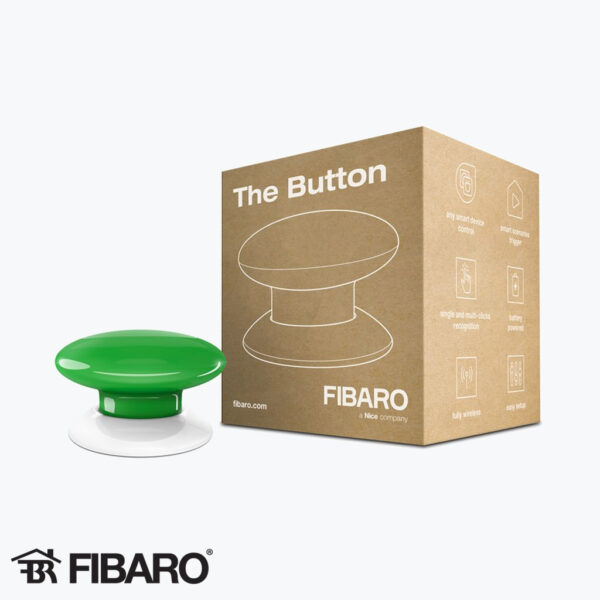 Product: FIB-FGPB-101-5-ZW5 - FIBARO The Button Groen. Verkocht door Keysoft-Solutions - Hoofdafbeelding