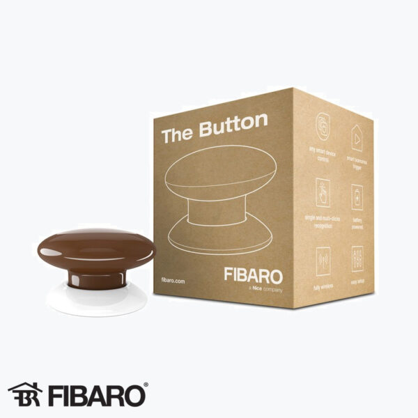 Product: FIB-FGPB-101-7-ZW5 - FIBARO The Button Bruin. Verkocht door Keysoft-Solutions - Hoofdafbeelding