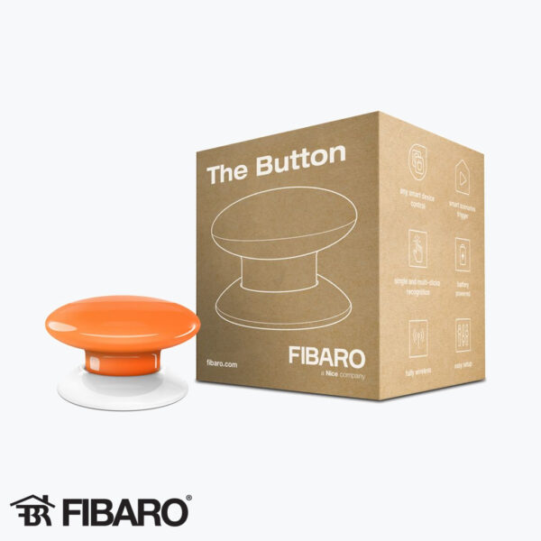 Product: FIB-FGPB-101-8-ZW5 - FIBARO The Button Oranje. Verkocht door Keysoft-Solutions - Hoofdafbeelding