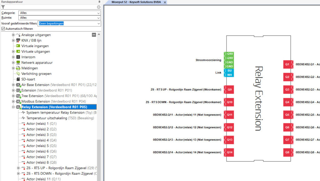 Keysoft-Solutions Hoe Somfy RTS Motoren Aansturen Met Loxone Programmatie Stap 1 - 2