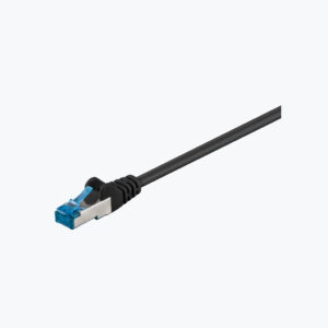 Product: DC-6A0-002 - Danicom CAT6a S/FTP Patchkabel 25cm Zwart LSZH. Verkocht door Keysoft-Solutions - Afbeelding 1