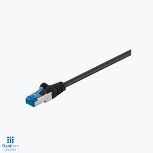 Product: DC-6A0-002 - Danicom CAT6a S/FTP Patchkabel 25cm Zwart LSZH. Verkocht door Keysoft-Solutions - Hoofdafbeelding