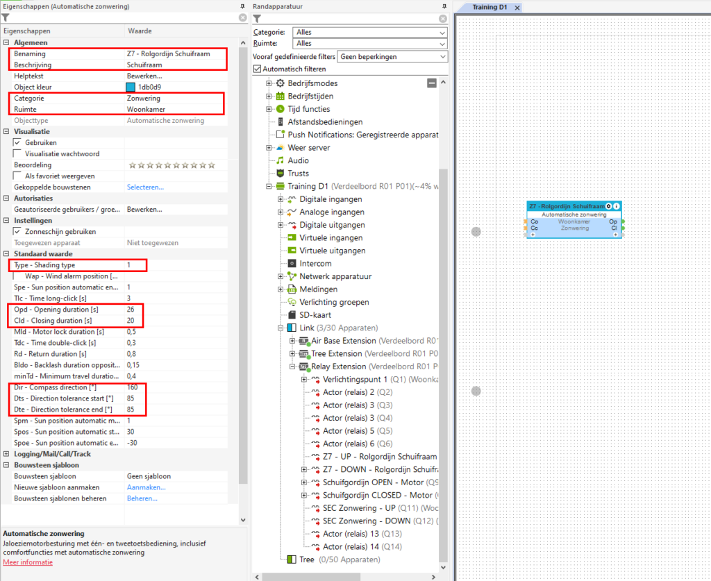 Somfy Bekabelde Motor Aansluitschema Voor Loxone Relay Extension - Programmatie 2